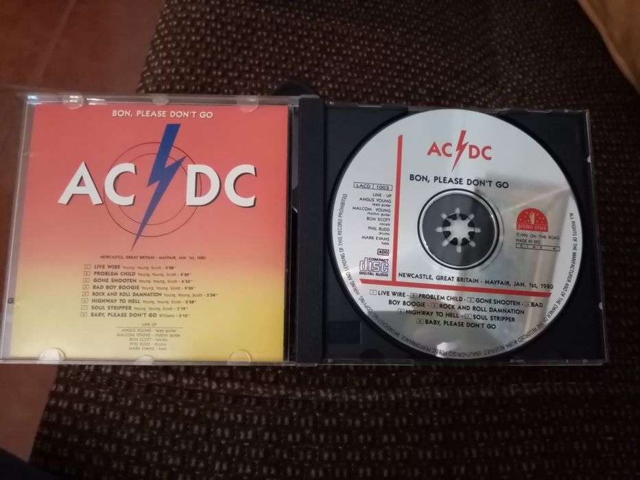 AC/DC Bon, please don't go CD booteg ao vivo raro 1980