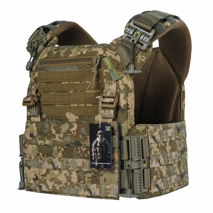 Плитоноска тактична Warmor Gen.3 Pro. Піксель SPECPROM без підсумків