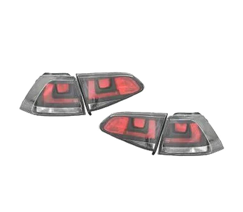 FAROLINS TRASEIROS VOLKSWAGEN VW GOLF 7 LIMOUSINE 12-17 FUNDO PRETO