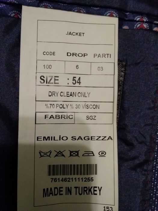 Пиджак мужской Emilio Sagezza.