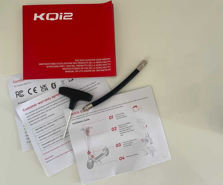 Trotinete Elétrica NIU KQi2 Pro 300W + Capacete + Corrente Lock – 350€