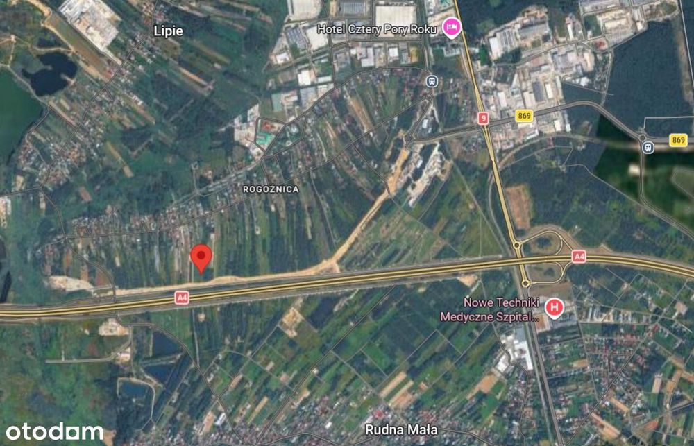 Działka pod inwestycje przy A4 ul. Lotniskowa