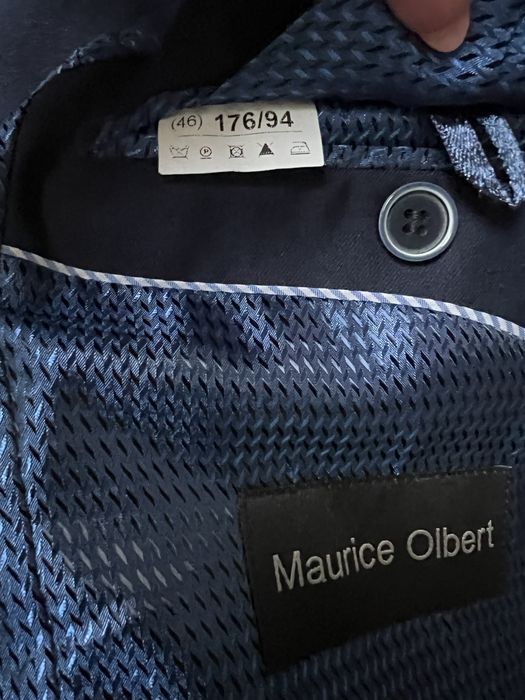 Garnitur chłopiecy,męski,MAURICE OLBERT modny,granatowy, 176 cm