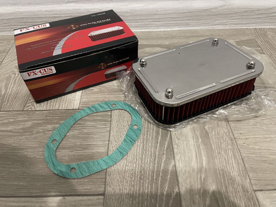 Фильтр нулевик спорт на карбюратор хром -НОВЫЙ