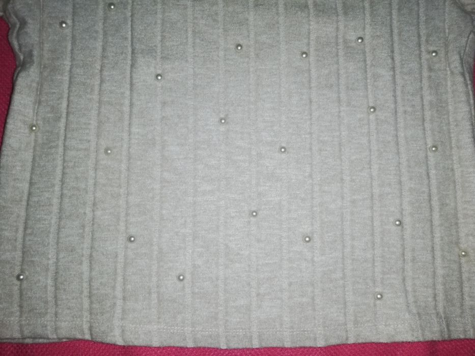 T-shirt com pérolas da Zara