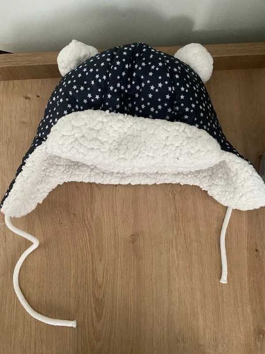Czapka niemowlęca zimowa Petit Bateau rozmiar 47/49