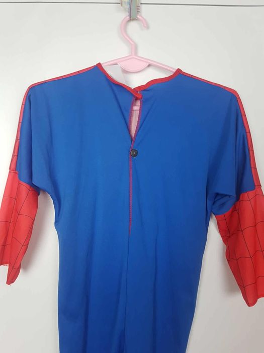 Strój przebranie Spiderman superbohater rozmiar 128 134 cm. B266