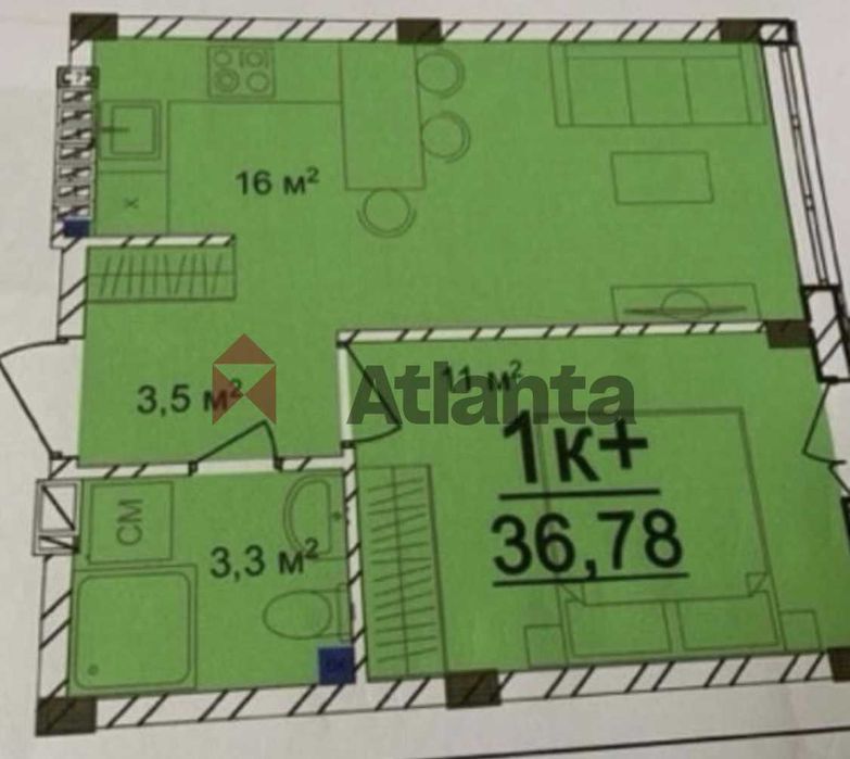 Простора квартира з кладовкою в новому будинку з АГВ в Великодолинском