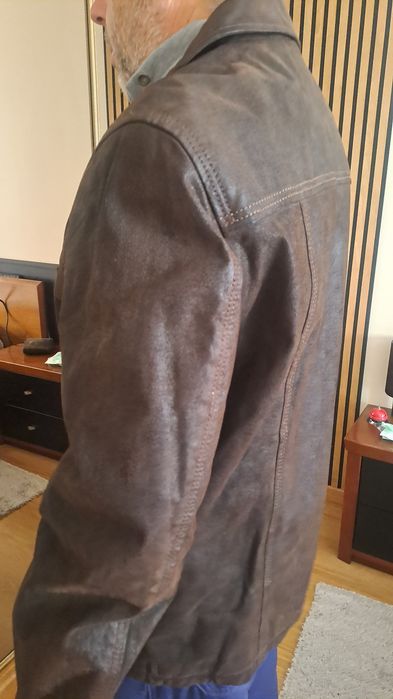 Casaco de Pele Genuína CANDA (C&A) – Estilo Classic Outdoor – Tam. [X]
