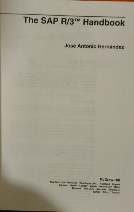 Livro de mão SAP R/3 de José António Hernández