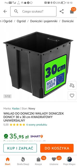 Donica ogrodowa 30 x 30