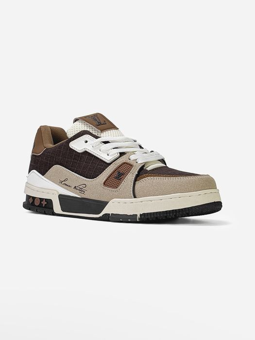БЕЗ ПЕРЕДПЛАТ‼️40-45 Louis Vuitton LV Trainer Outdoor Brown Air Dragon Rose Leo 90