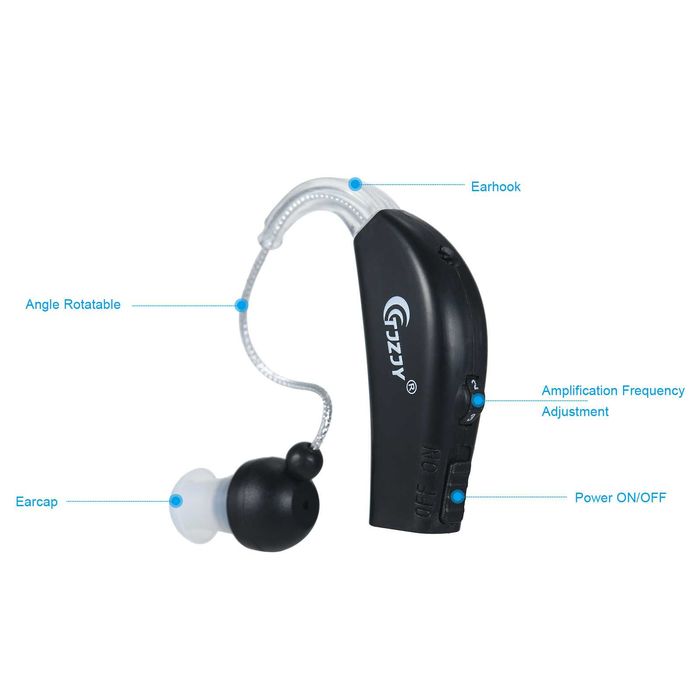 Aparelhos auditivos 2 recarregáveis  c/ base carregamento