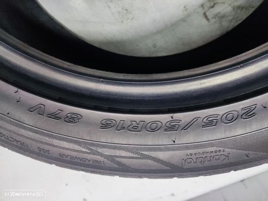 2 pneus como novos 205-50r16 hankook - oferta dos portes 90 euros