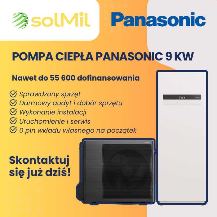 pompa ciepła | PANASONIC | 9 kW seria K AIO | Czyste powietrze