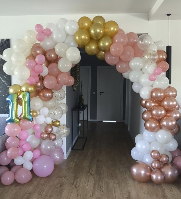 Dekoracje balonowe, ścianki, płótno, balony,