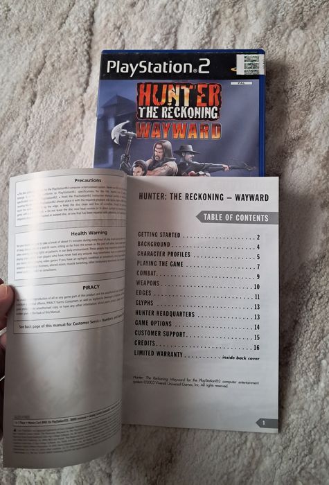 Hunter The reckoning ps2