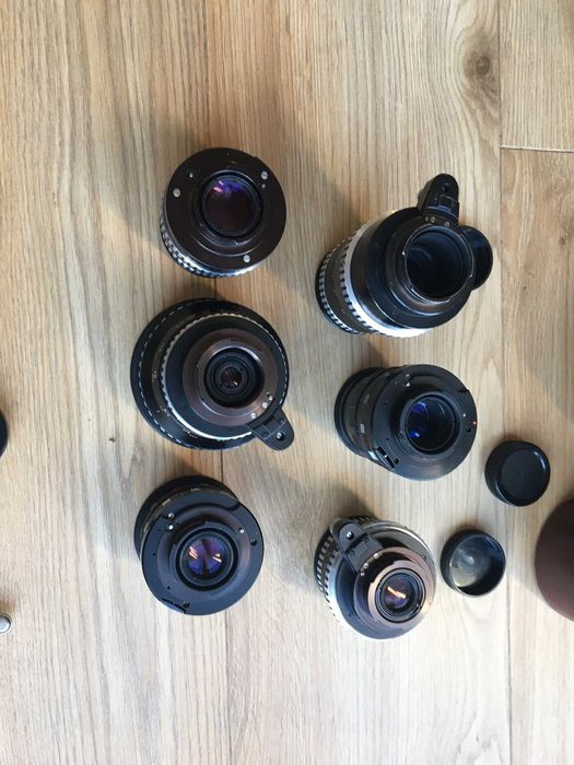 Aparat Exakta RTL1000 zestaw Pancolar, Orestor, Flektogon, Orestegon