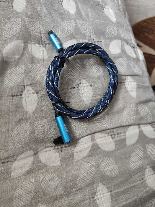EMK 90 stopni cyfrowy optyczny przewód Audio 5.1 kątowy kabel Toslin