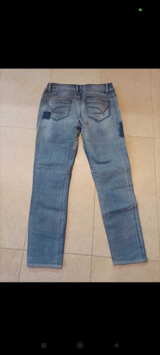 Jeansy rurki, miękkie jeans, 40