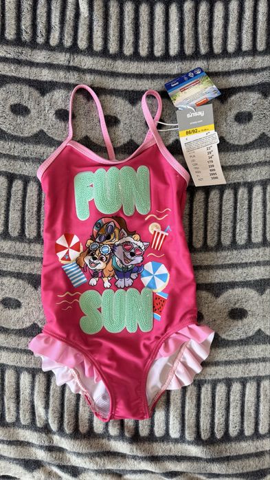 Купальник дитячий суцільний, роздільний для дівчинки