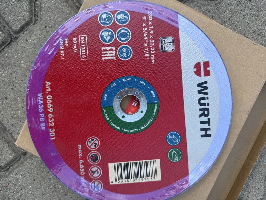 Tarcza wurth 230x1.9