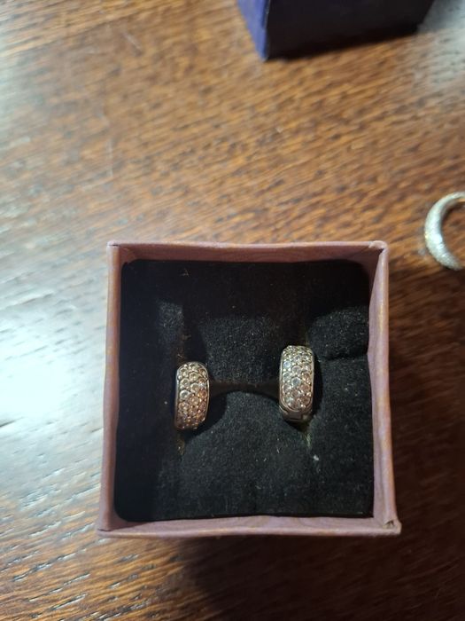 Сережки, каблучка,  срібло 925, SWAROVSKI