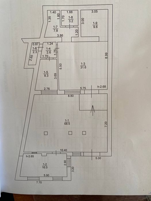 Оренда 150 м2 Обухів, центр