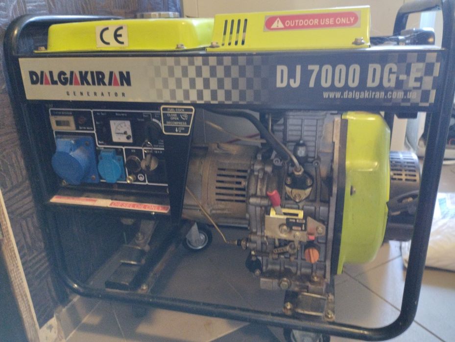 Дизельный генератор DALGAKIRAN-DJ-7000-DG почти новый. Турция