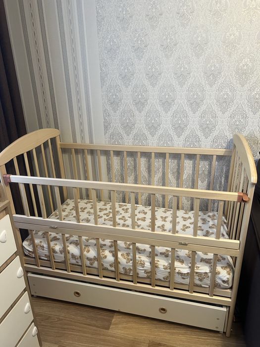 Ліжечко дитяче Babymax Еко Magia з шухлядою, маятником