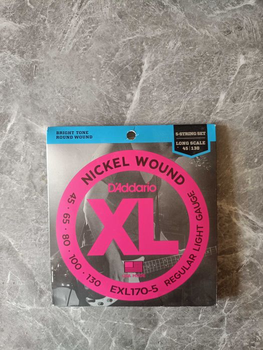 struny do gitary basowej Addario EXL170