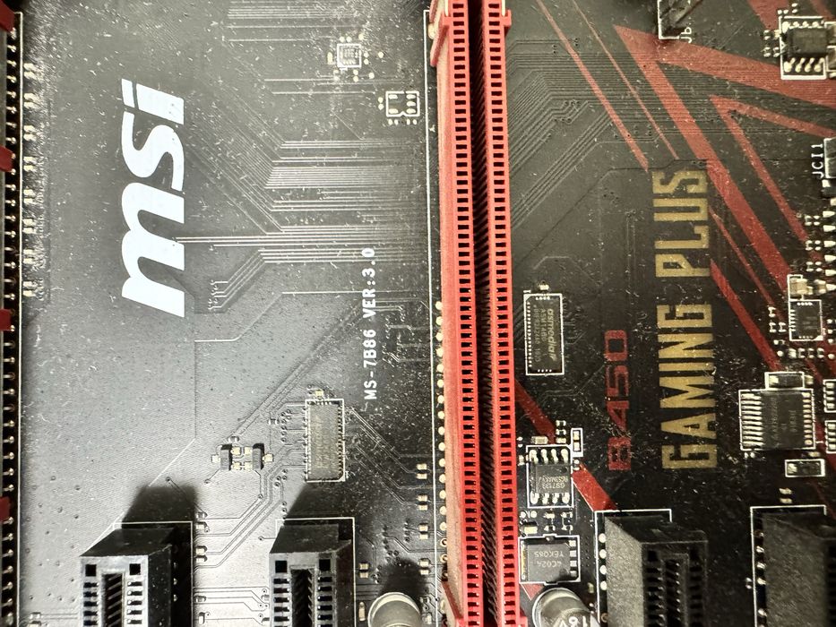 Матер. MSI B450 GAMING PLUS MAX+ оперативка DDR4 + Блок Chieftec