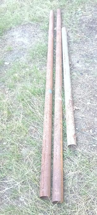 Труба 80×60×5 мм та труба діам.75мм(товщ.3мм).