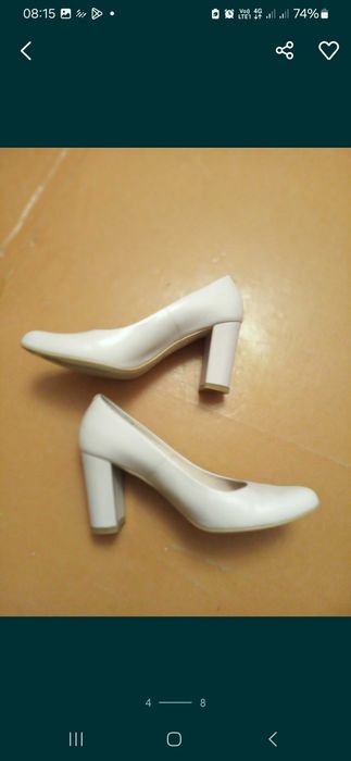 Туфлі 37розмір, шкіряні, відтінок пудра,    б/у