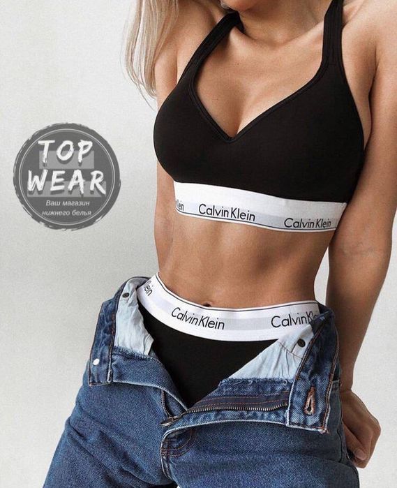 MODERN COTTON by Calvin Klein жіночій комплект білизни BLACK/GREY/WHIT