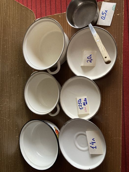 Каструлі алюмінєві, емальовані радянських часів