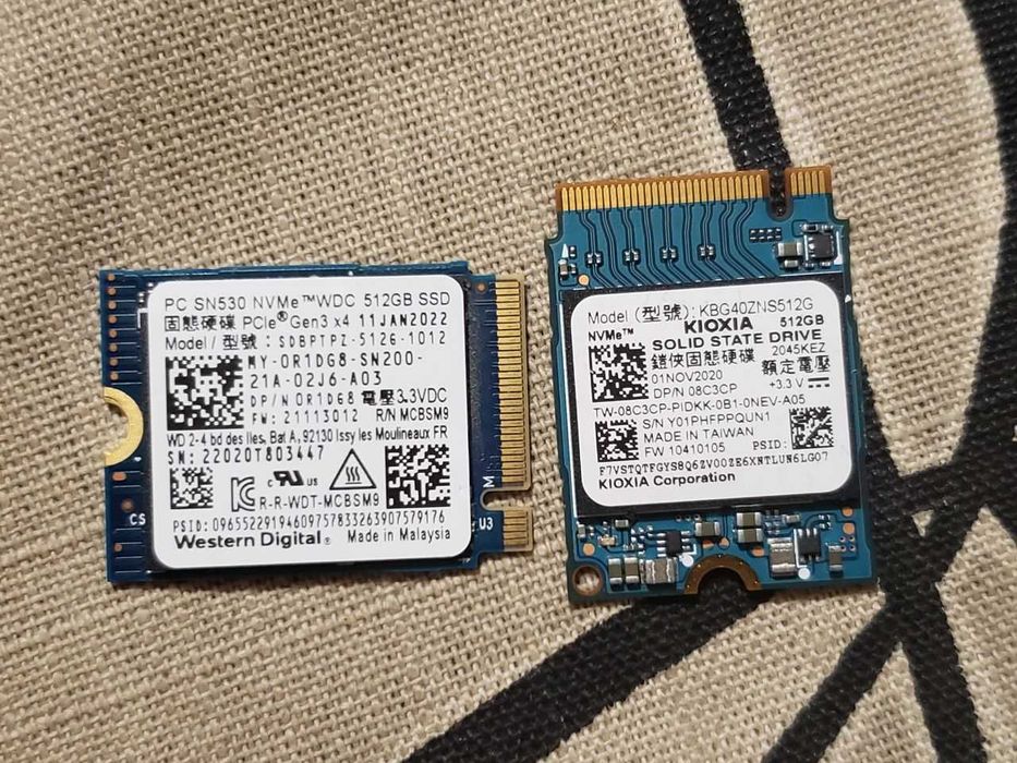 Накопичувач SSD M2 2230 NVMe 128-256-512GB, тaкoж 2242, 2280 SATA/NVMe