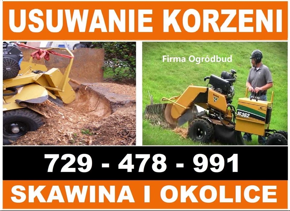 frezowanie usuwanie korzeni prace ogrodnicze