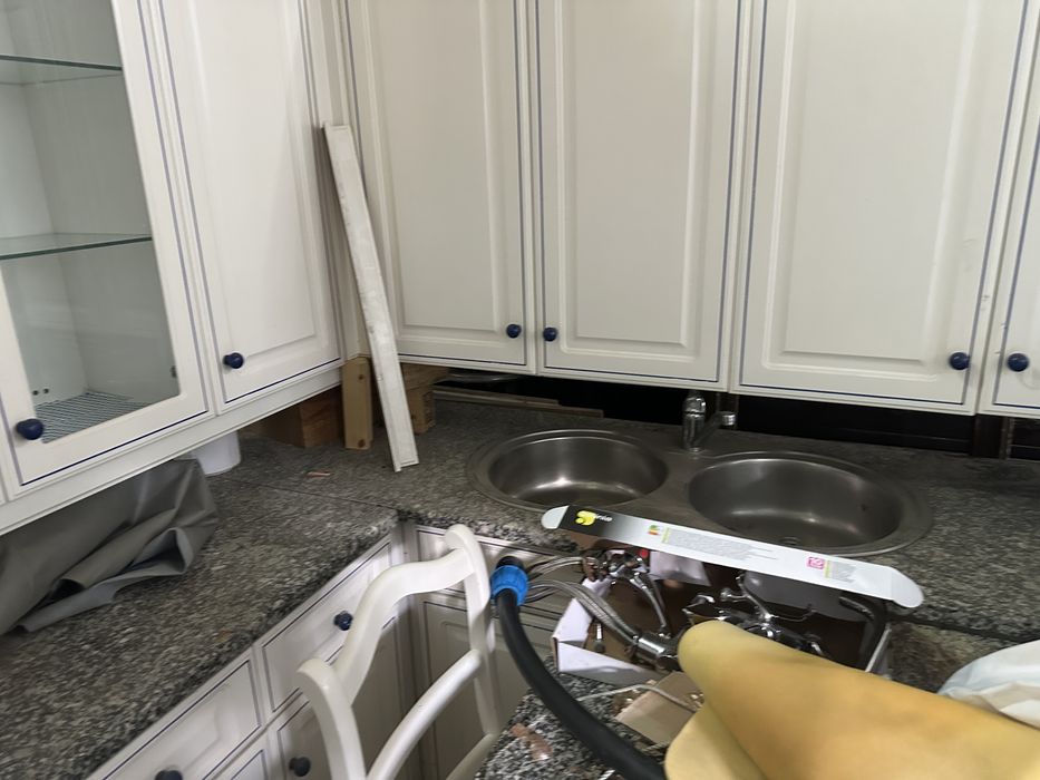 Cozinha completa usada com electrodomesticos