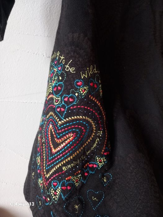 Desigual plaszcz damski z haftem s