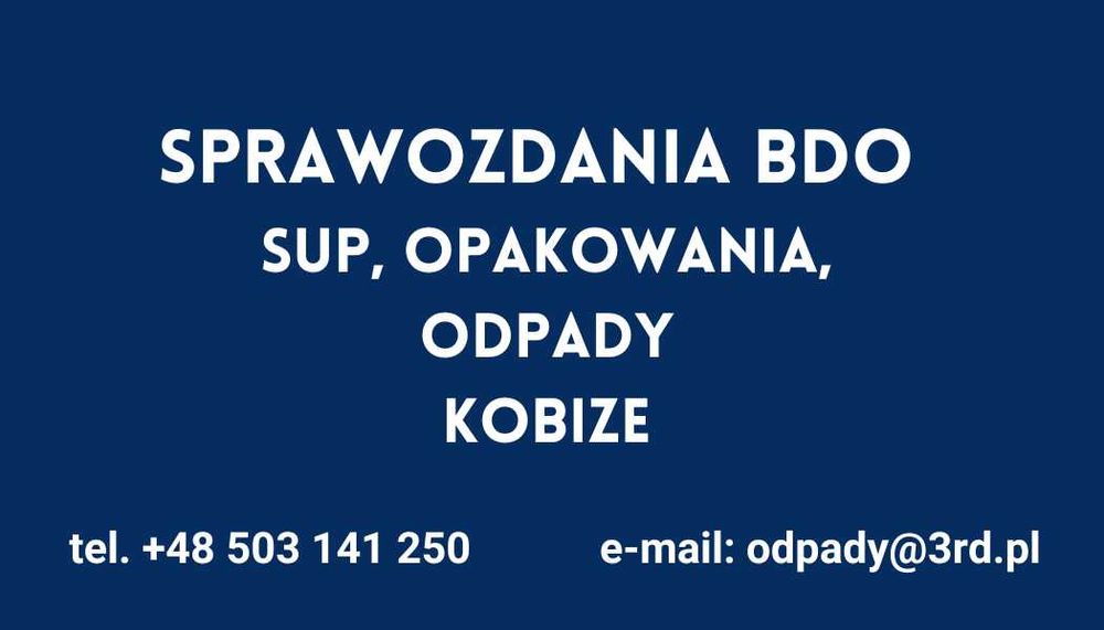 sprawozdania BDO, KOBIZE, odpady, ochrona środowiska
