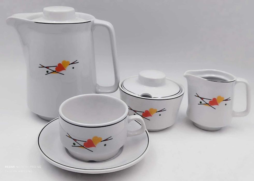 Serwis kawowy herbaciany Lubiana 150ml  stan bardzo dobry