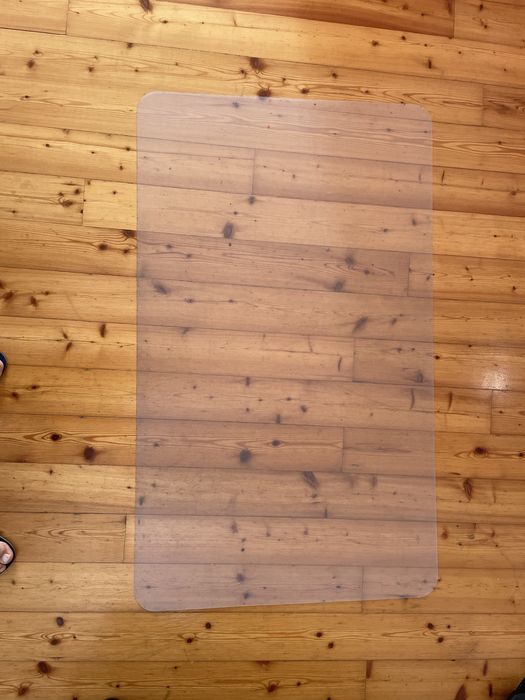 Tapete de plástico transparente