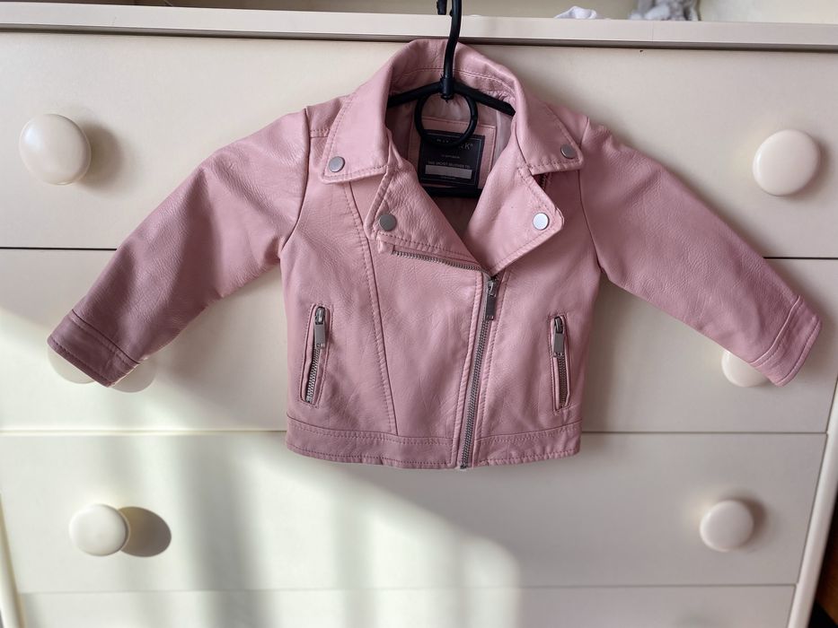 Курточа з еко шкіри для дівчинки