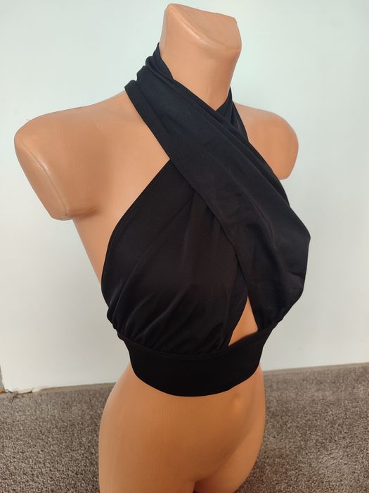 Czarny nowy Cropp top M L