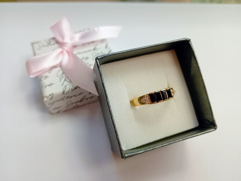 Pierścionek złoty 2,40g, 14karat, R.15, Komis Jasło Igielna