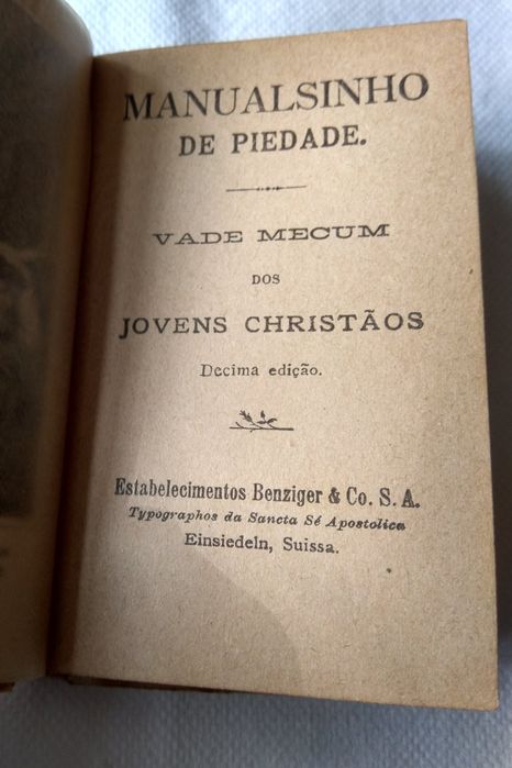 Manualsinho de Piedade Vade Mecum Jovens Christãos