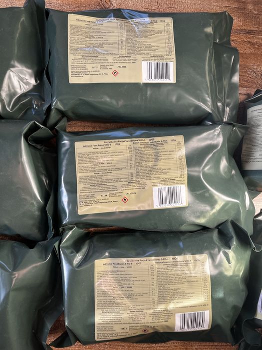 Wojskowe racje żywnościowe eski duże 8 szt.