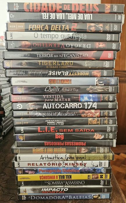 180 dvd's selados