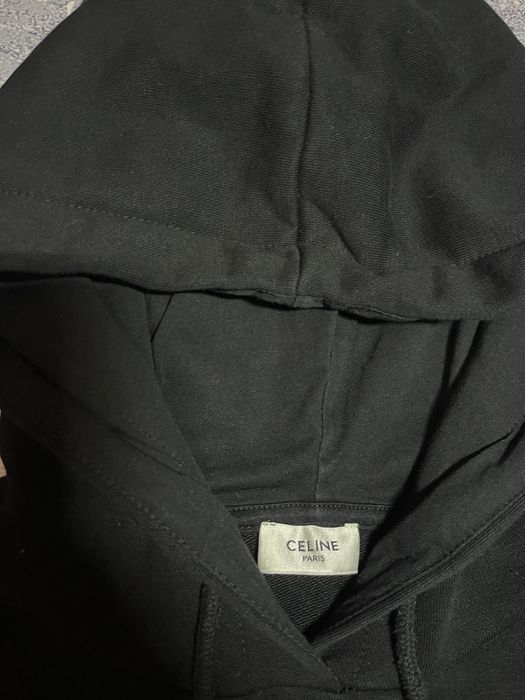 Черная премиальная худи кофта мужская Celine (Оригинал)